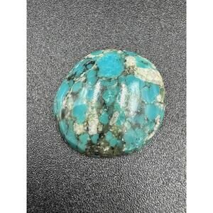 Vintage Natural Turquoise Oval Cabochon Matrix Gemstone Loose - See Photos for C